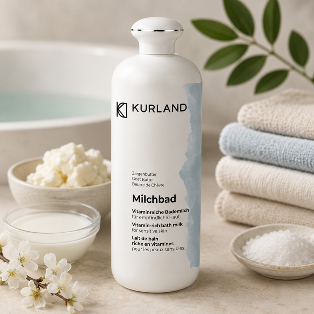 Kurland Ziegenbutter Milchbad – ožkų sviesto pieno vonia jautriai ir sausai odai